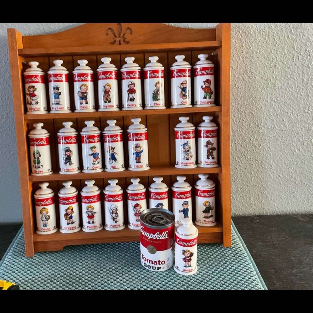 CAMPBELLS SOUP SPICE RACK COLLECTIBLE